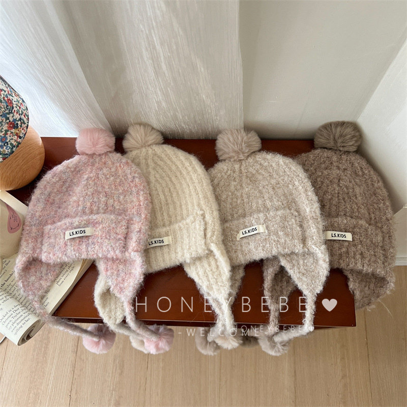 韩国ins儿童帽子冬季保暖毛线帽男女童宝宝针织套头防风护耳冷帽,服饰配件/皮带/帽子/围巾,帽子,淘宝优惠券,粉丝福利购,淘宝优惠卷