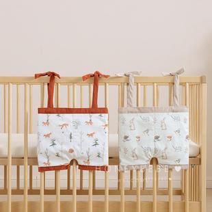 韩国ins婴儿床收纳床头挂袋床边围栏挂篮拼接床置物袋储物袋通用