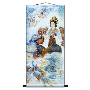 西王母画像微喷画芯装饰画家居供奉神像卷轴挂画