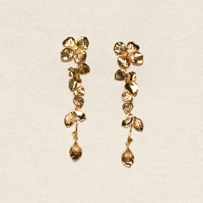 【七夕礼物】花序长款耳钉轻奢