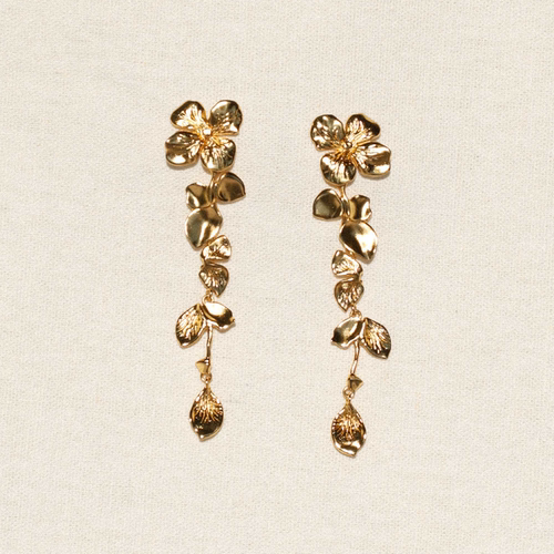 【七夕礼物】花序长款耳钉轻奢