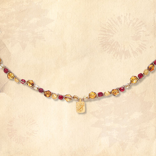 【节日礼物】棕榈辉光项链幸运红