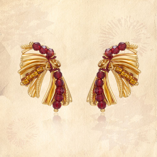 MONSECRET棕榈烟花耳钉圣诞新年