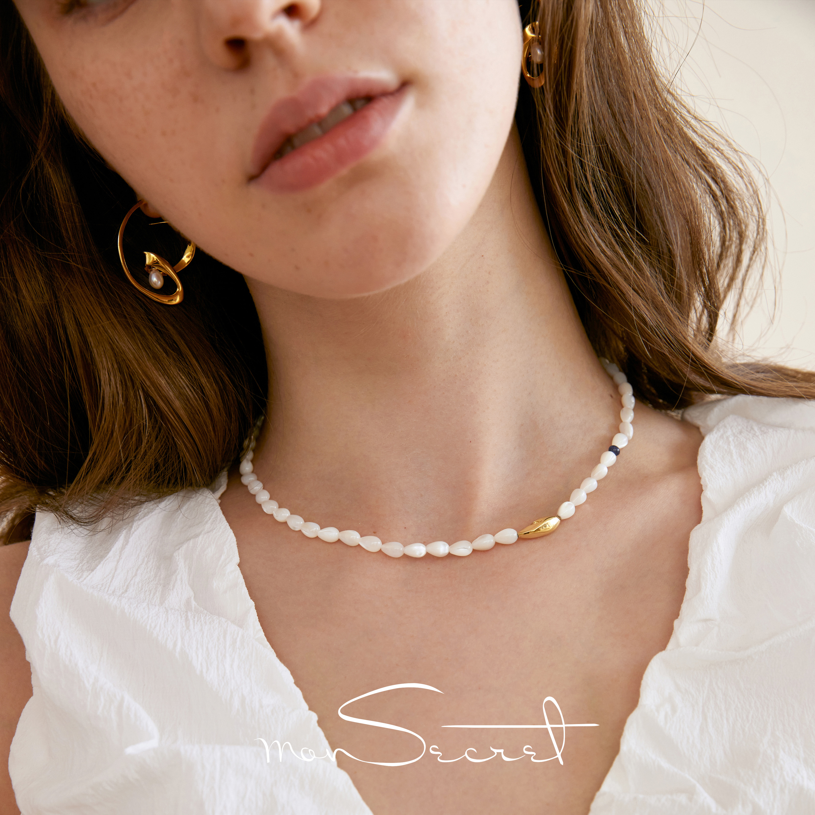 MONSECRET基础百搭贝珠项链