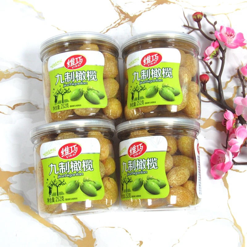 正宗潮汕特产维巧九制橄榄220g*10罐甘甜爽口大果蜜饯水果干零食