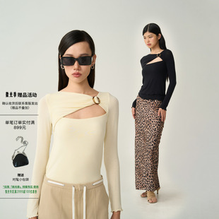 女秋冬气质修身 设计感镂空扭结针织衫 打底上衣 回旋曲 OTHERSTORE