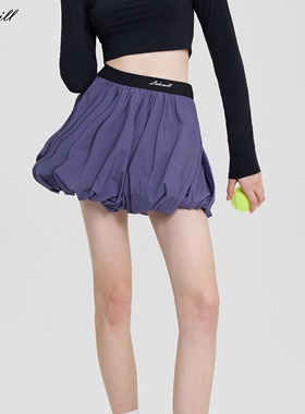 Lakewill新款休闲显瘦网球短裙透气防走光花苞裙休闲户外运动裙