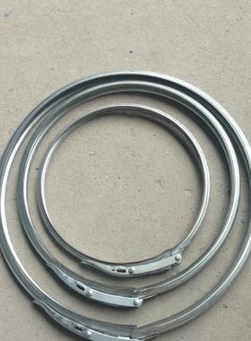 加厚120塑料桶铁箍镀锌箍化工桶箍开口桶3060160法兰桶大口桶配用