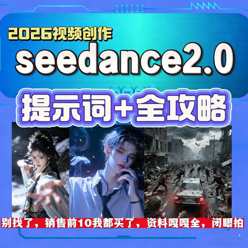 课程模板短教学Seedance制作词分镜提示梦豆包2.0AI教程视频即