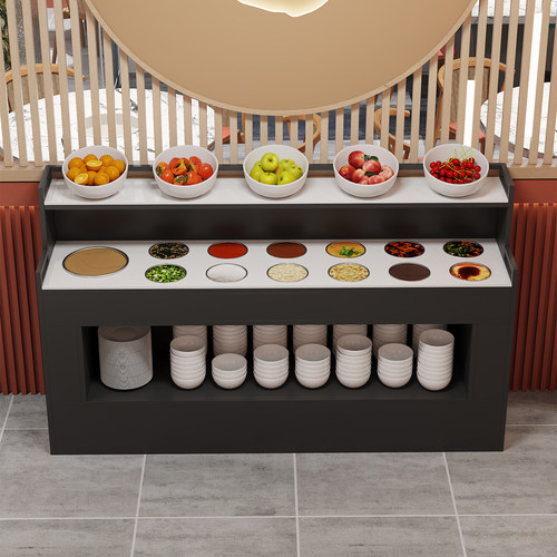 新中式火锅店调料台自助调料台商用调料台多功能调料品收纳架调料