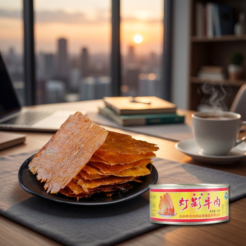 大班指 灯影牛肉80g三星听装罐头四川达州特产零食办公室小吃