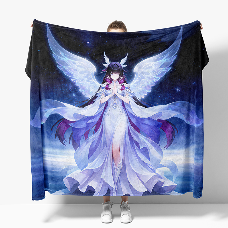 原神同人少女毛毯沙发盖毯冬季加厚羊羔绒可来图定制办公室午休毯,床上用品,休闲毯/毛毯/绒毯,淘宝优惠券,粉丝福利购,淘宝优惠卷