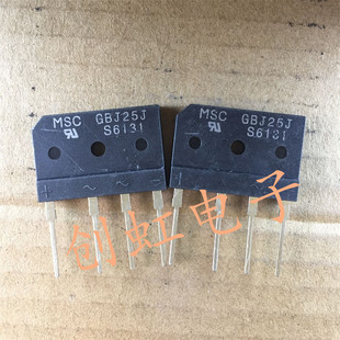 扁桥GBJ25J  全新原装 电磁炉整流桥堆 1000V 25A 排桥