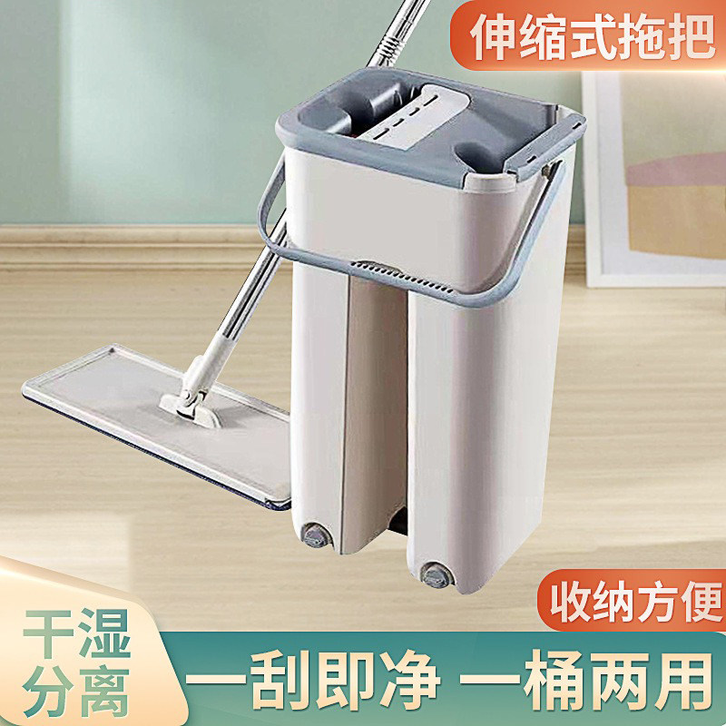 新疆包邮拖把刮刮净免手洗平板拖把布旋转地拖懒人拖把桶拧水墩布