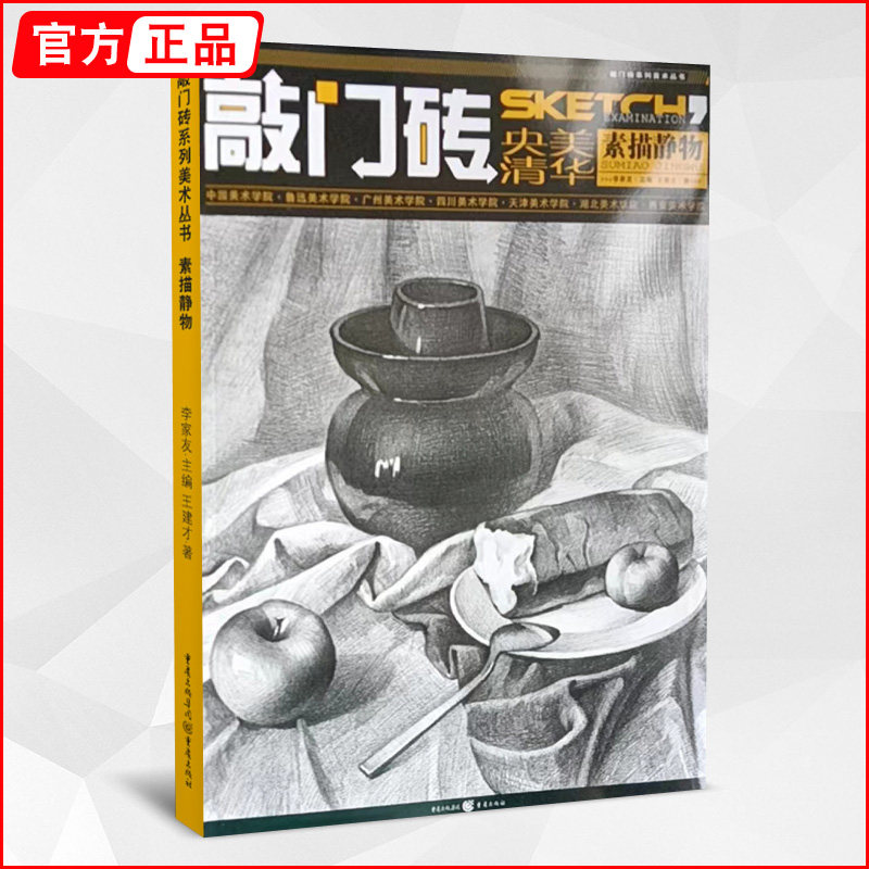 央美清华素描静物 敲门砖素描单体组合结构照片画临摹范本基础入门