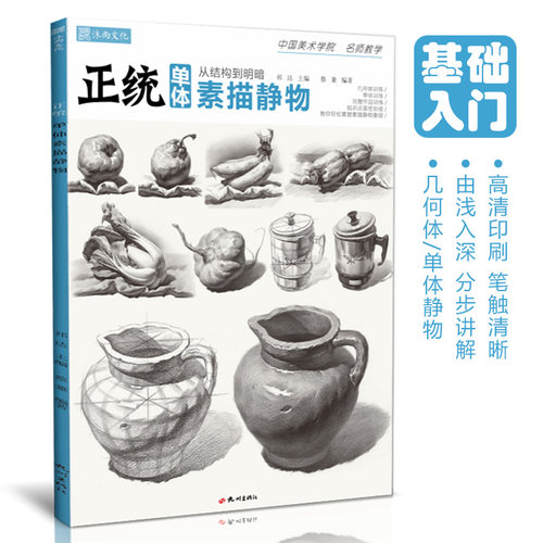 正统单体素描静物基础入门