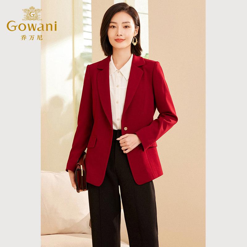 乔万尼时尚简约小西装外套女