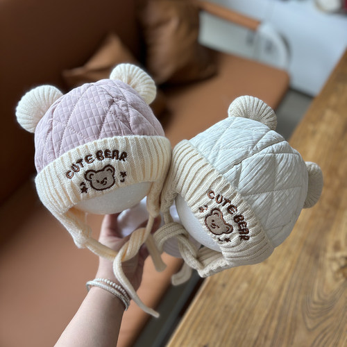 秋冬保暖护耳宝宝帽子