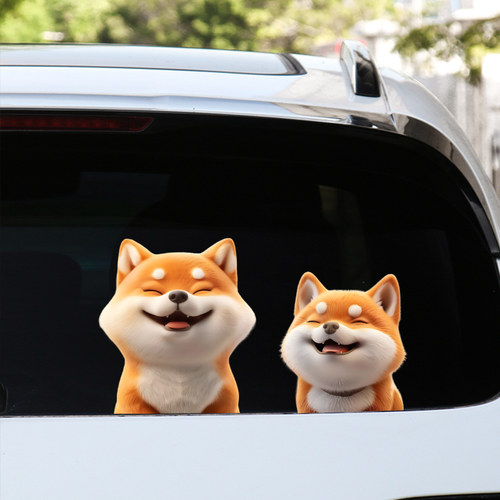 可爱卡通划痕遮挡装饰贴