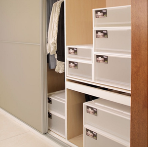 抽屉式收纳箱收纳柜 塑料组合衣柜 单层叠加式储物箱抽屉柜