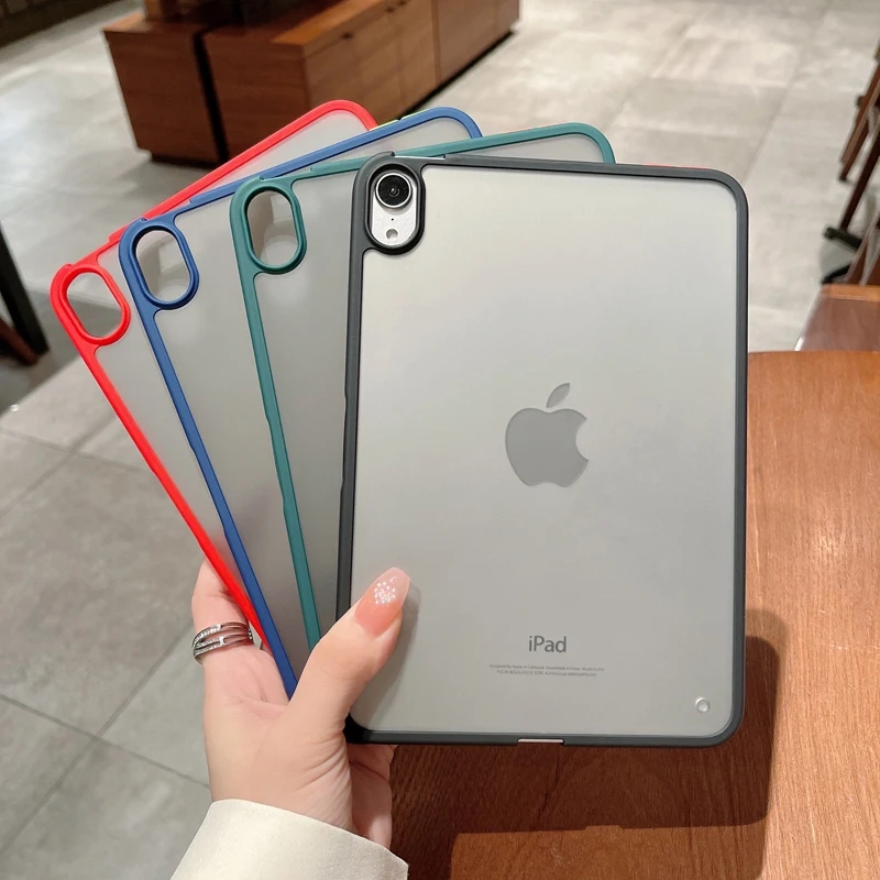 2022平板iPad 9th generation保护套10.2寸A2602第9五六78第10代Air5迷你4/3防弯无盖磨砂硬后壳Pro11壳Mini6