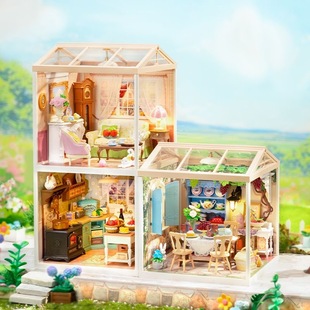 超级世界田园系列diy小屋积木玩具成人拼装立体拼图儿童生日礼物