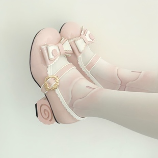 卷卷派对【现货】原创lolita圆头中跟doll感可爱玛丽珍甜妹