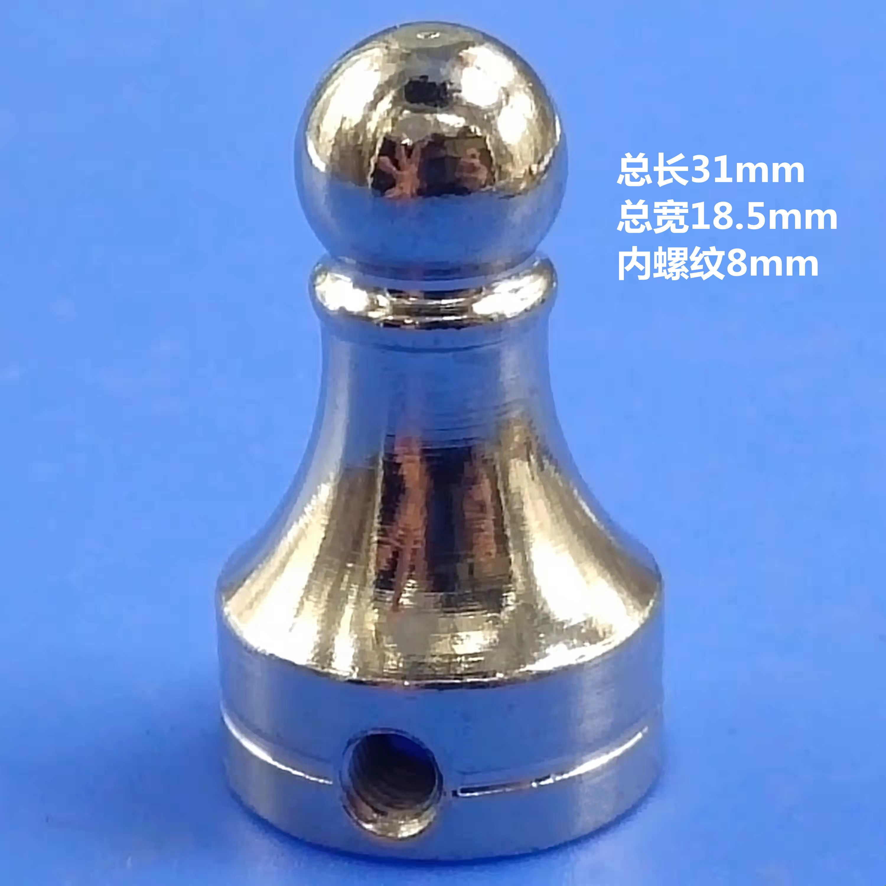 铜门合页配件帽头螺帽螺丝冒头铜门铰链螺栓轴心杆子轴承大门配件