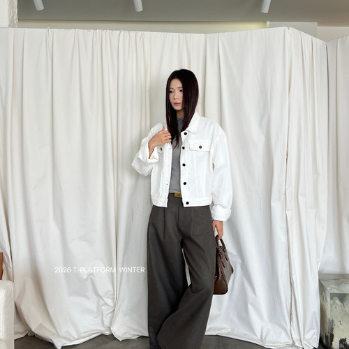 T-PLATFORM-26333十三行显瘦阔腿裤小个子女通勤百搭直筒休闲裤