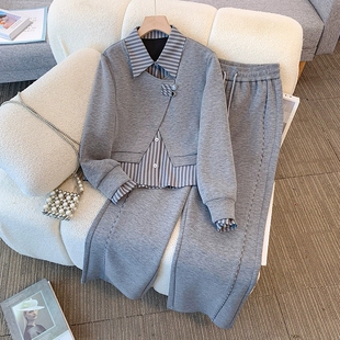 春秋套装 女装 2025年新款 网红爆款 减龄休闲两件套 洋气质春装 时尚