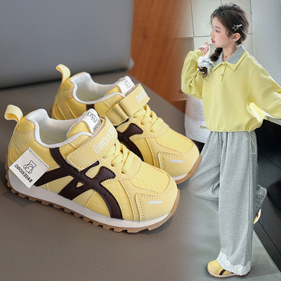 女童软底轻便跑步德训板鞋