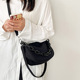 韩国ins风时尚 个性 亚克力链条腋下包日系简约百搭休闲尼龙斜挎包