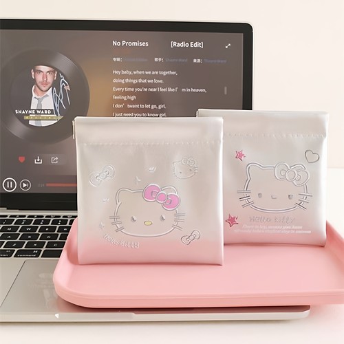 【自动闭合】凯蒂猫弹片收纳包