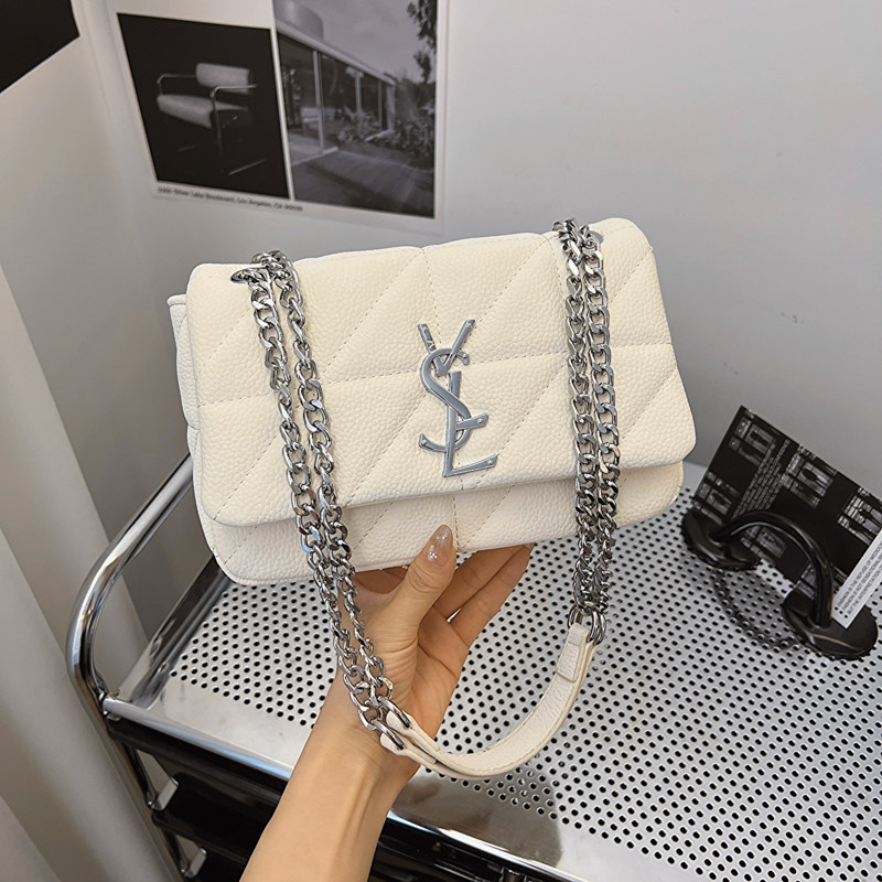 CITEX LV官方旗舰店高级感珠光包包女秋冬2024新款小香风斜挎小方