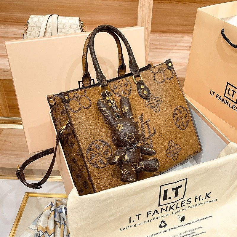 CITEX LV官方旗舰店香港代购真皮手提包女2025新款春夏女包托特包