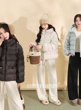 Fleurs des champs 连帽龟背排骨羽绒服