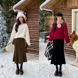 口亮片毛衣 Fleurs 袖 champs 鱼尾裙 des