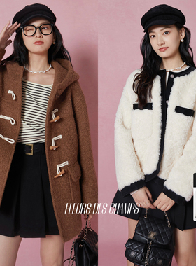 Fleurs des champs 连帽/圆领毛绒外套