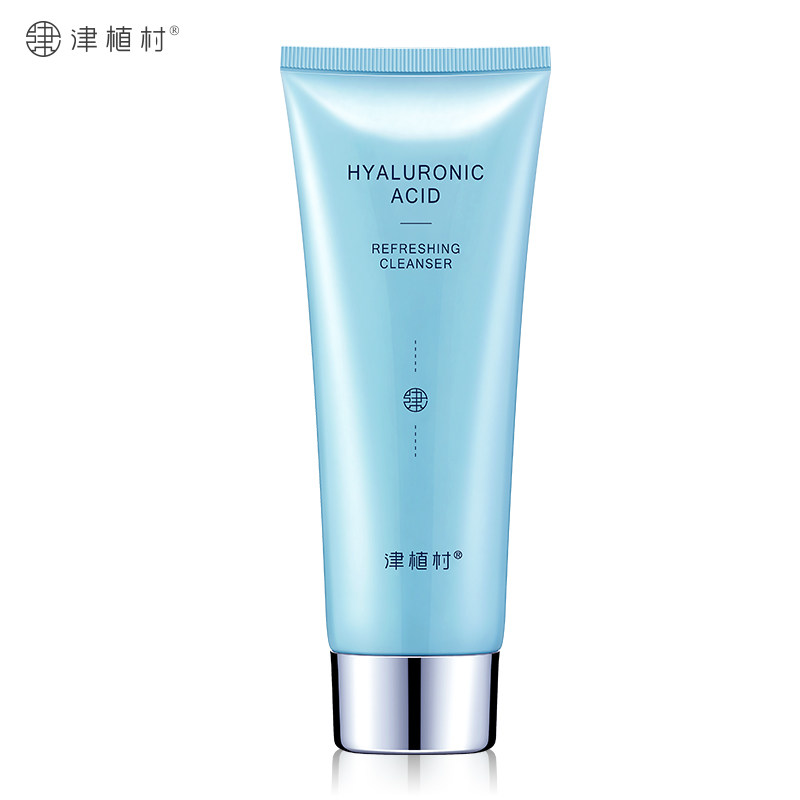 送赠品津植村玻尿酸清爽保湿洁面膏清洁不紧绷控油洗面奶男女通用