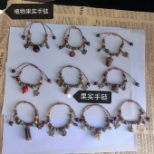 原创设计松果菩提手链天然植物果实手串复古森系文艺民族风手串女