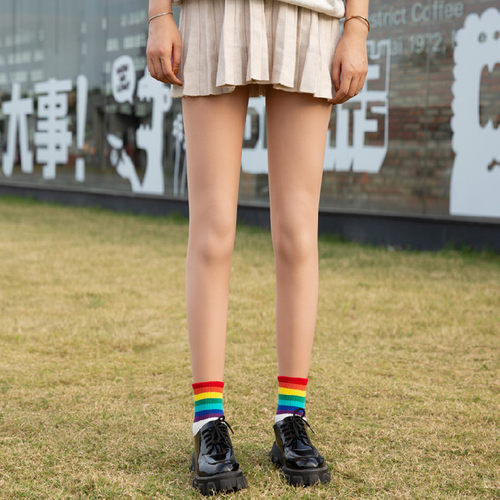 自然裸感光腿神器秋冬加绒打底裤