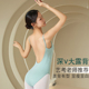 诗弋 芭蕾舞练功服成人女 舞蹈吊带艺考连体体操服高胯氨纶形体服