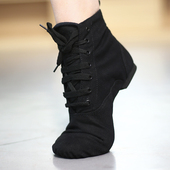 高帮爵士舞蹈鞋 室内教师爵士靴防滑 瑜伽鞋 女软底练功鞋 男民族舞鞋