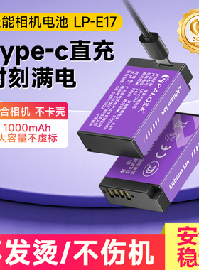 Type-C直充电池适用佳能LP-E17微单反相机R8 R50 R10 M6II 200DII