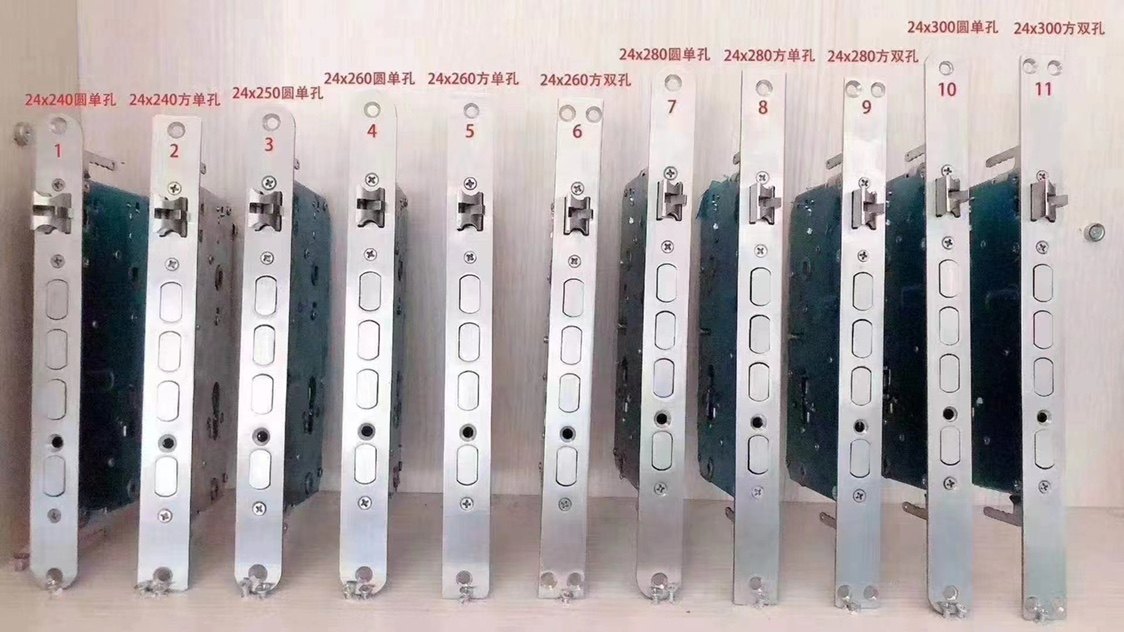 指纹锁锁体智能锁体双开快活24x240、30x240、各总尺寸