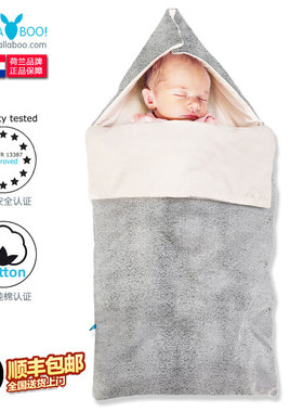 荷兰Wallaboo初生婴儿睡袋春秋薄款防踢被宝宝纯棉四季通用款