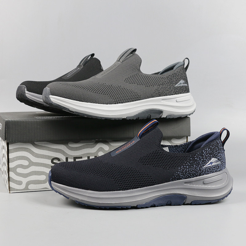 2023春夏新品飞织单网透气套脚一脚蹬懒人爸爸鞋大码休闲健步鞋男,流行男鞋,健步鞋,淘宝优惠券,粉丝福利购,淘宝优惠卷