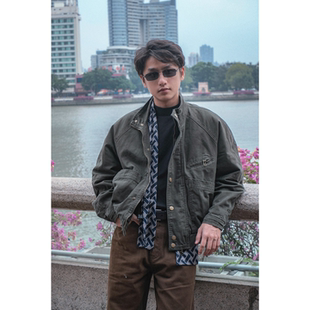 复古做旧水洗秋冬加厚工装 经典 棉服外套男女 重回2018 何记港风