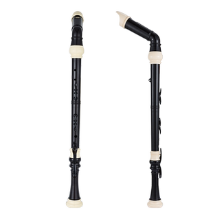 孔声低音竖笛B英式巴洛克式低音F调八孔加键专业乐团演奏原装进口