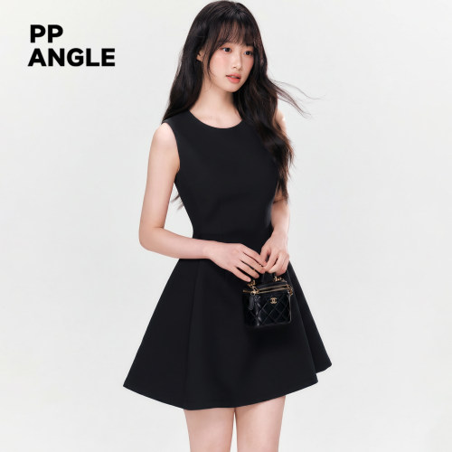 PP ANGLE 暮色赴约 法式连衣裙女2026夏高级感生日裙收腰显瘦短裙